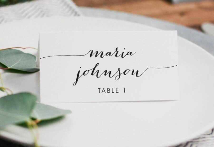 Place Cards Wedding Printable