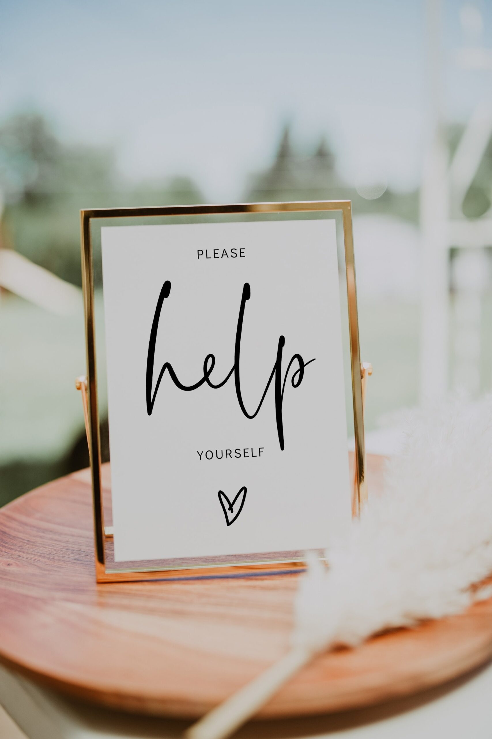 Please Help Yourself Sign Printable Wedding Sign Modern 