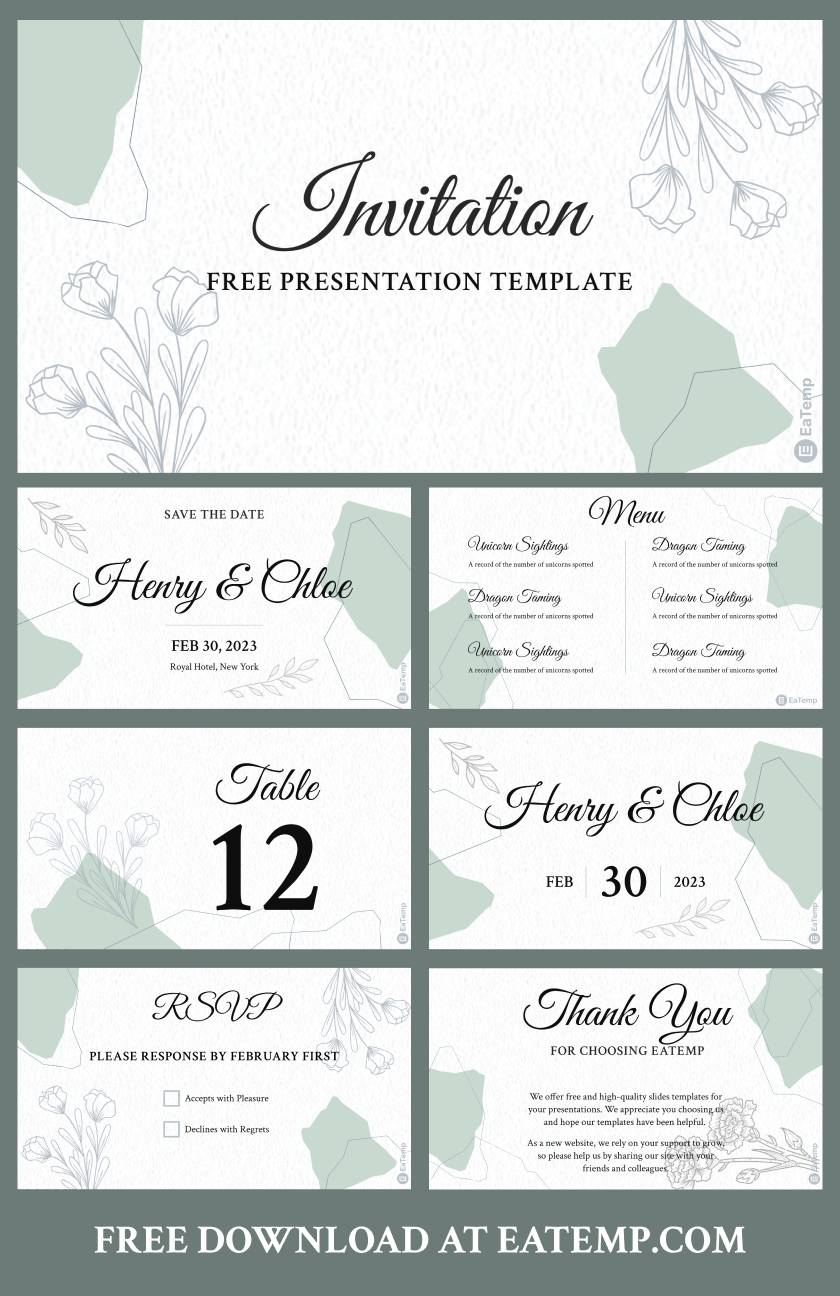 PowerPoint Invitation Template EaTemp