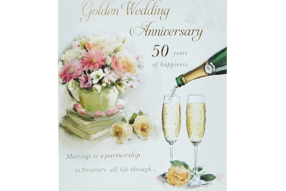 Printable 50th Wedding Anniversary Cards Free Printable Worksheet