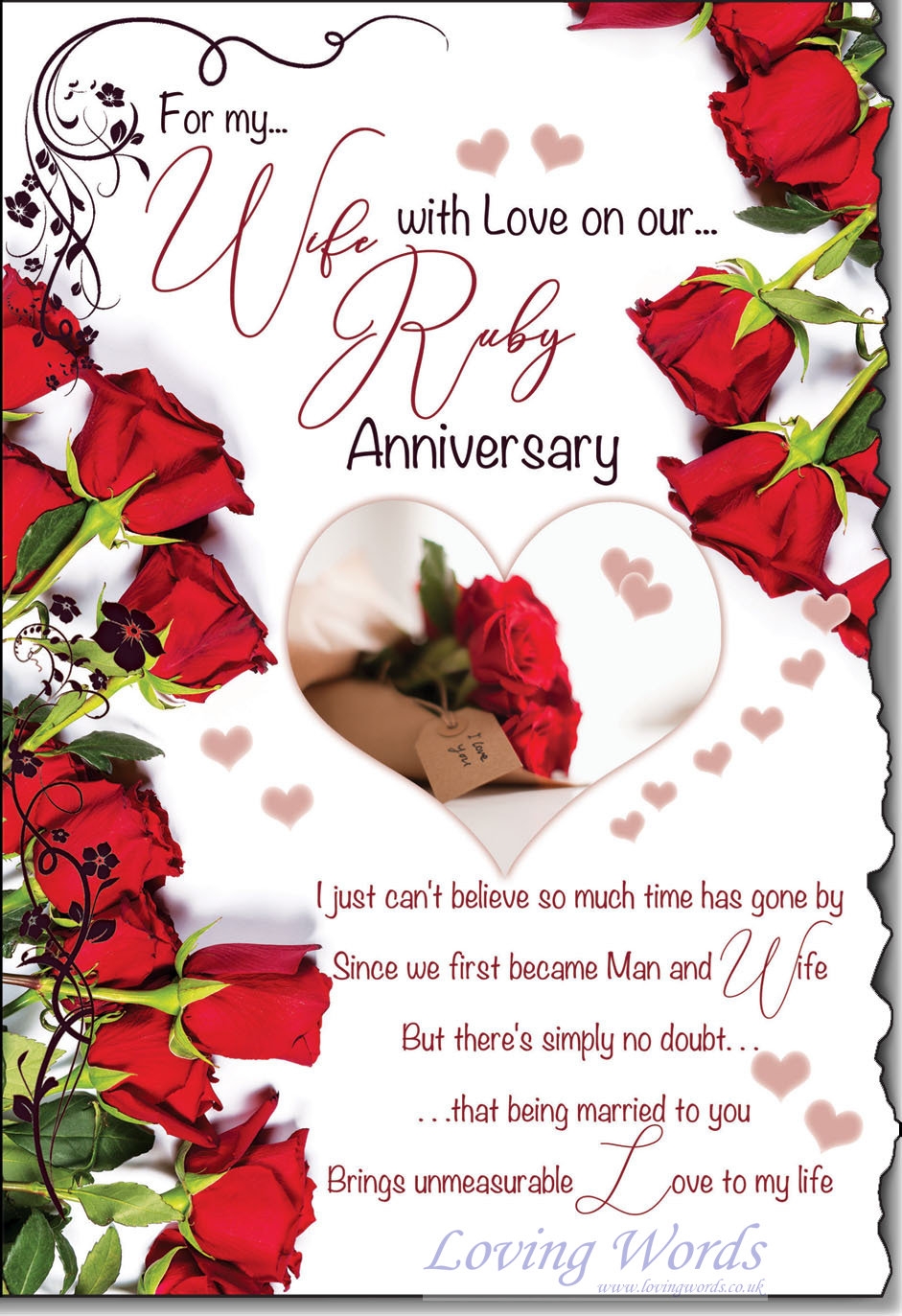 Printable Anniversary Cards Wife Printable Words Worksheets