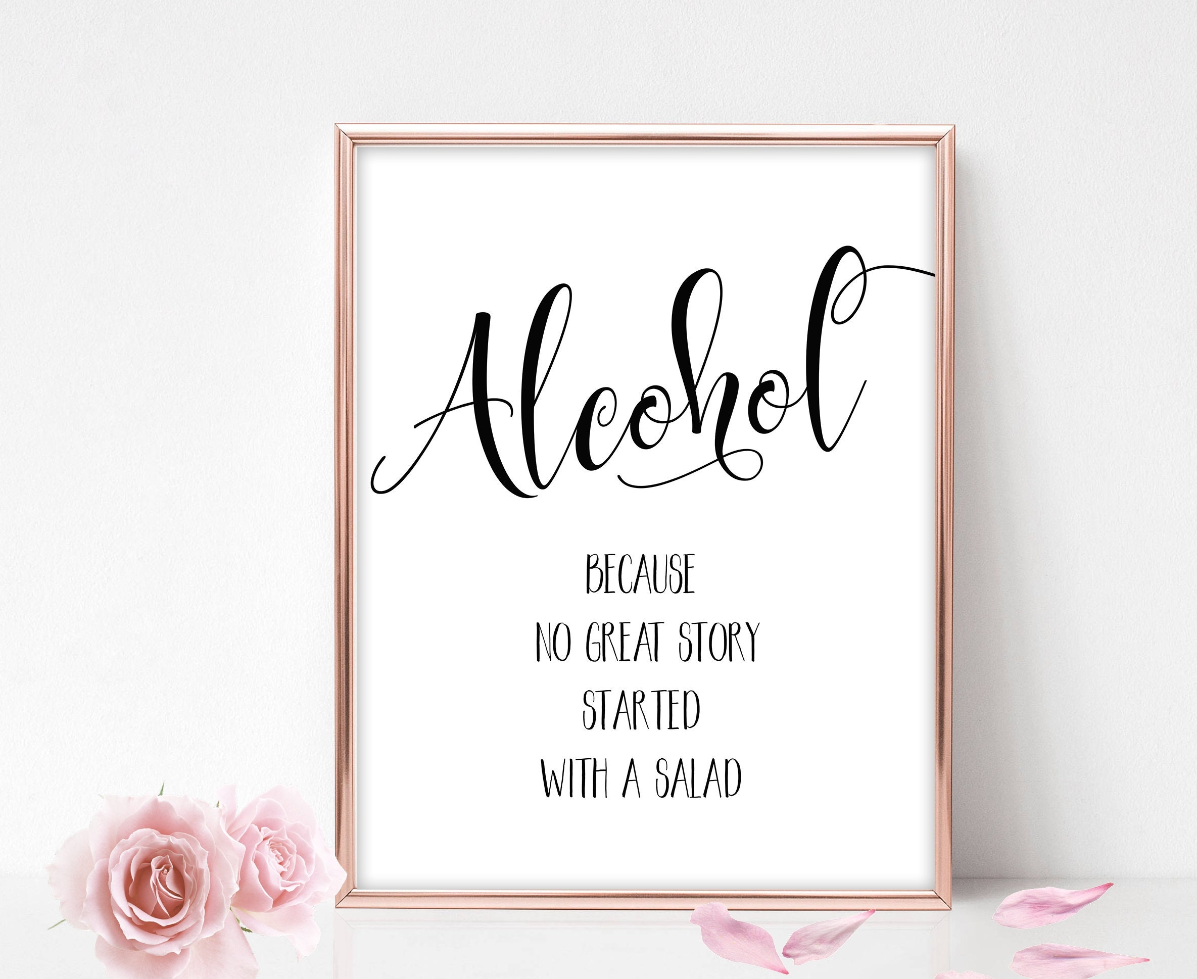 Printable Bar Sign Wedding Signs Printable Wedding Day Signs Funny 
