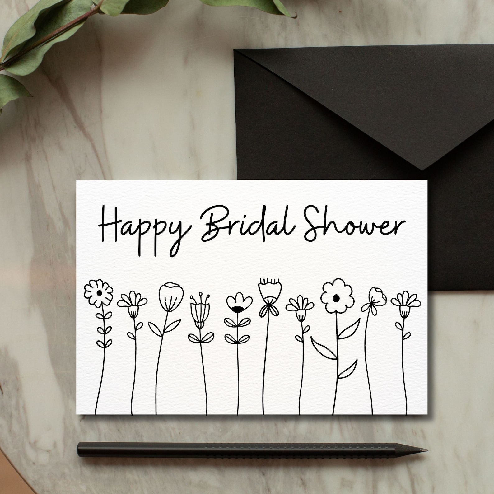 Printable Bridal Shower Card Happy Bridal Shower Card Instant 