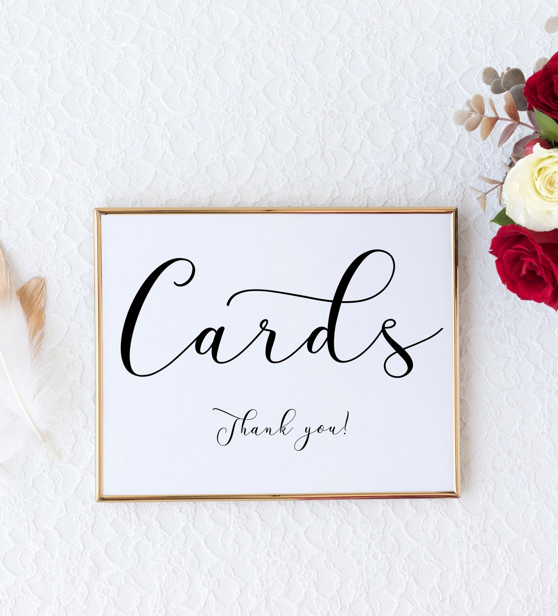 Printable Card Box Sign
