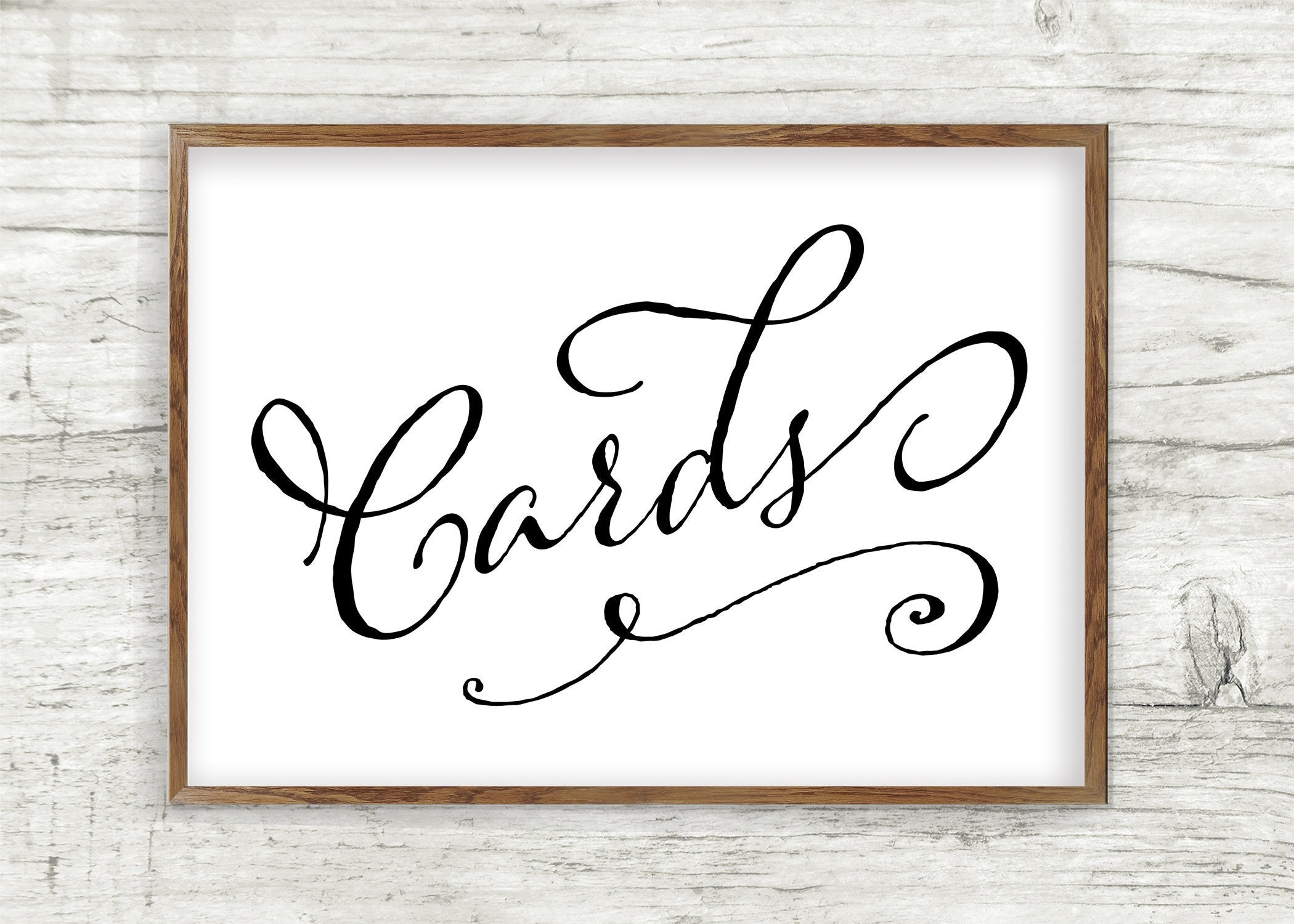 Printable Card Box Sign