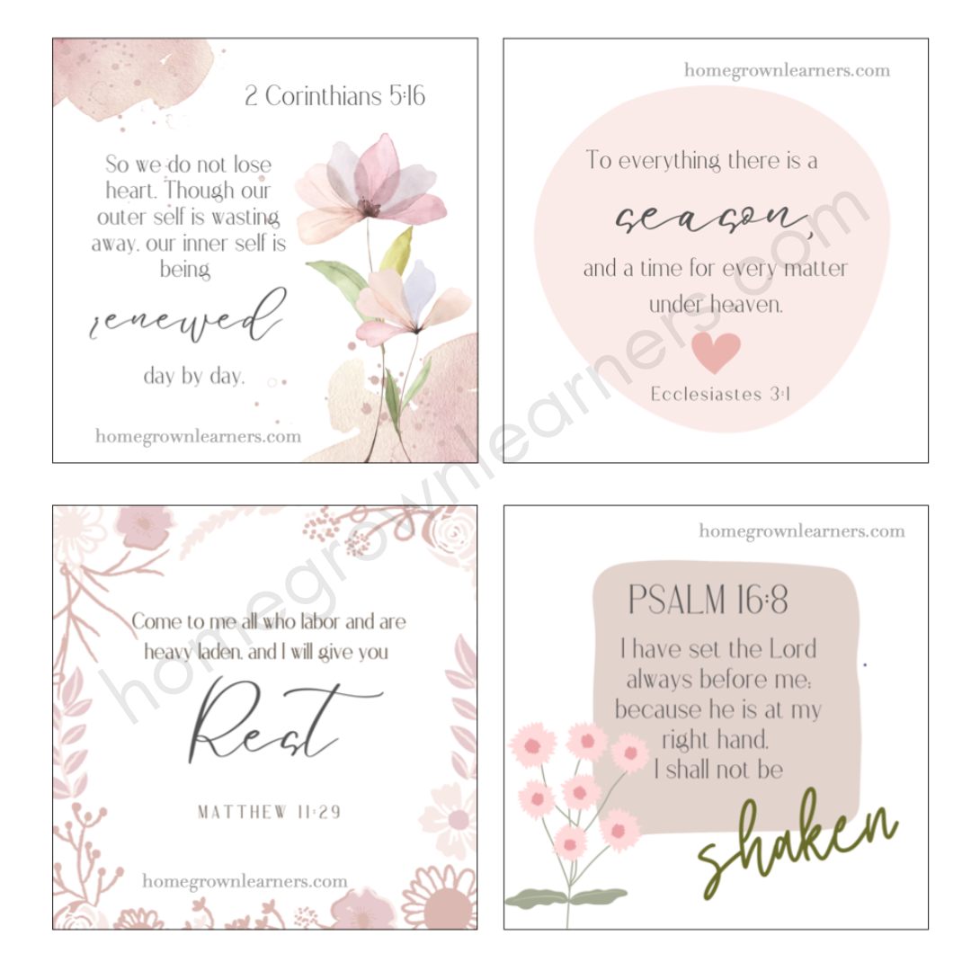 Printable Scripture Cards Homegrown Learners