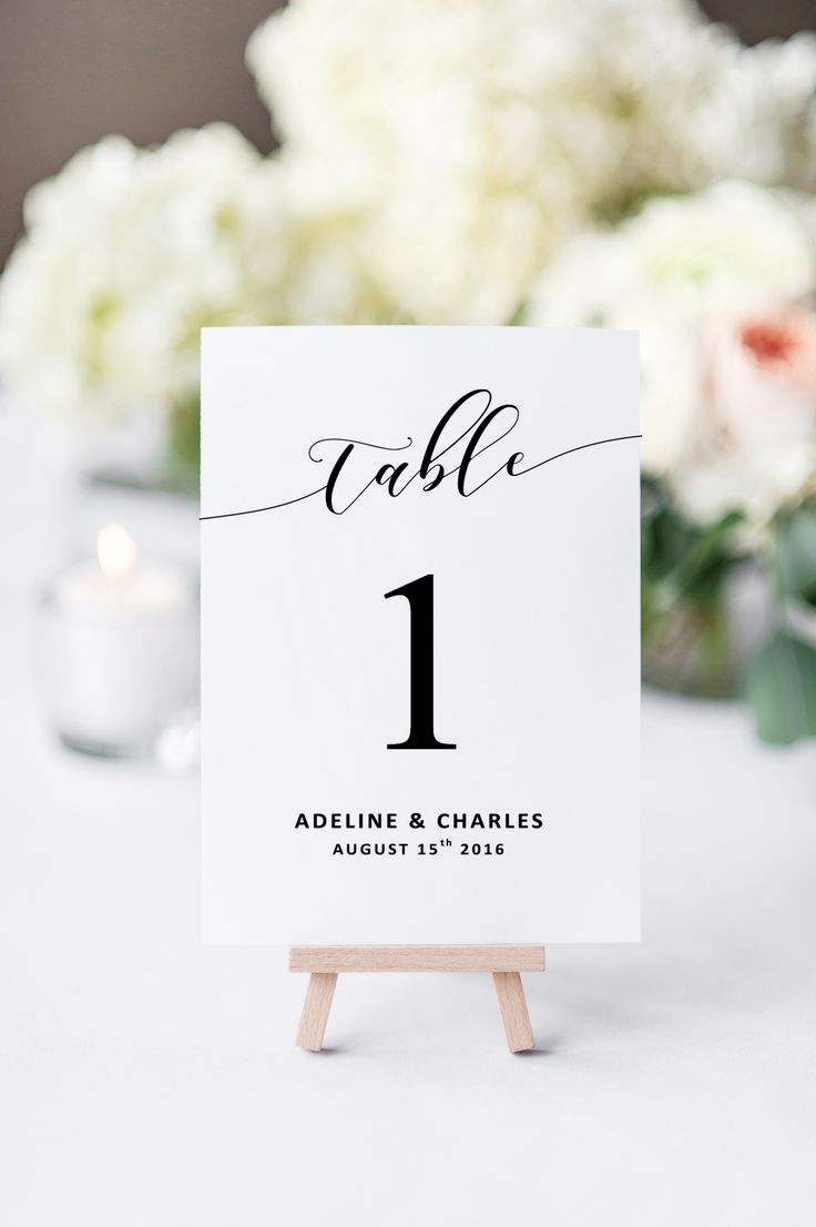 Printable Table Numbers Wedding Printable Word Searches