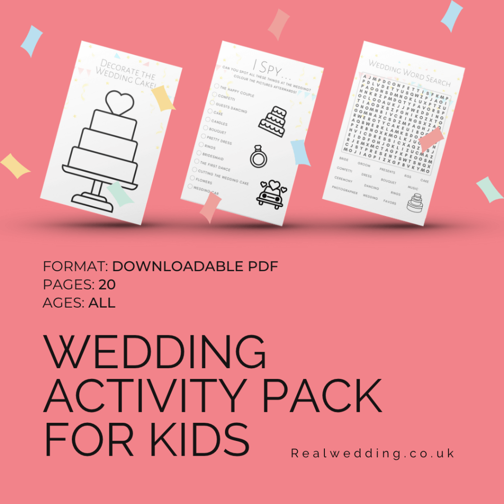 Printable Wedding Activity Pack For Kids Real Wedding