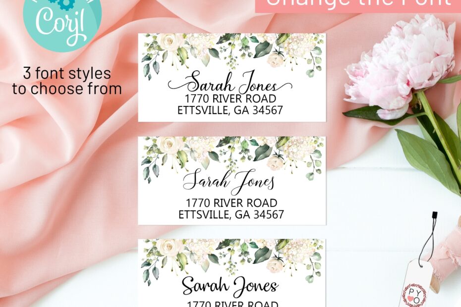 Printable Wedding Address Labels Customize And Order Premium Prints