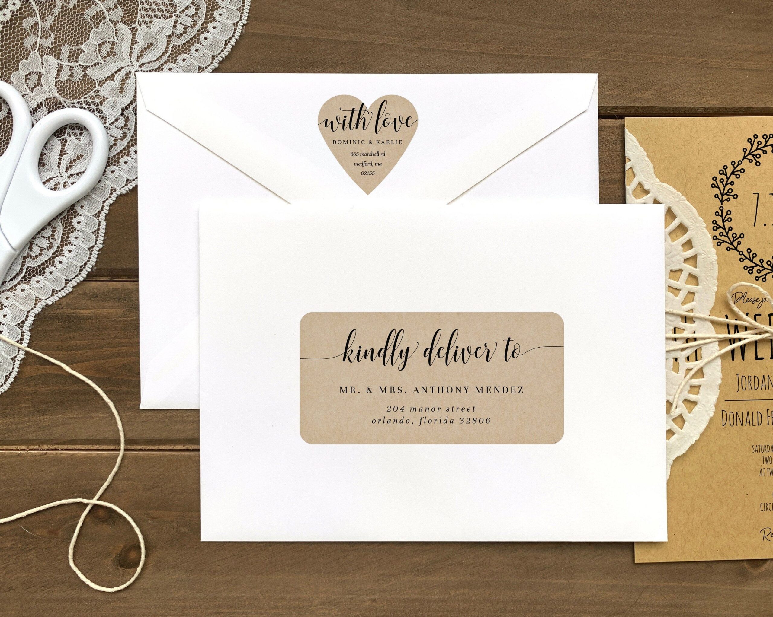 Printable Wedding Address Labels