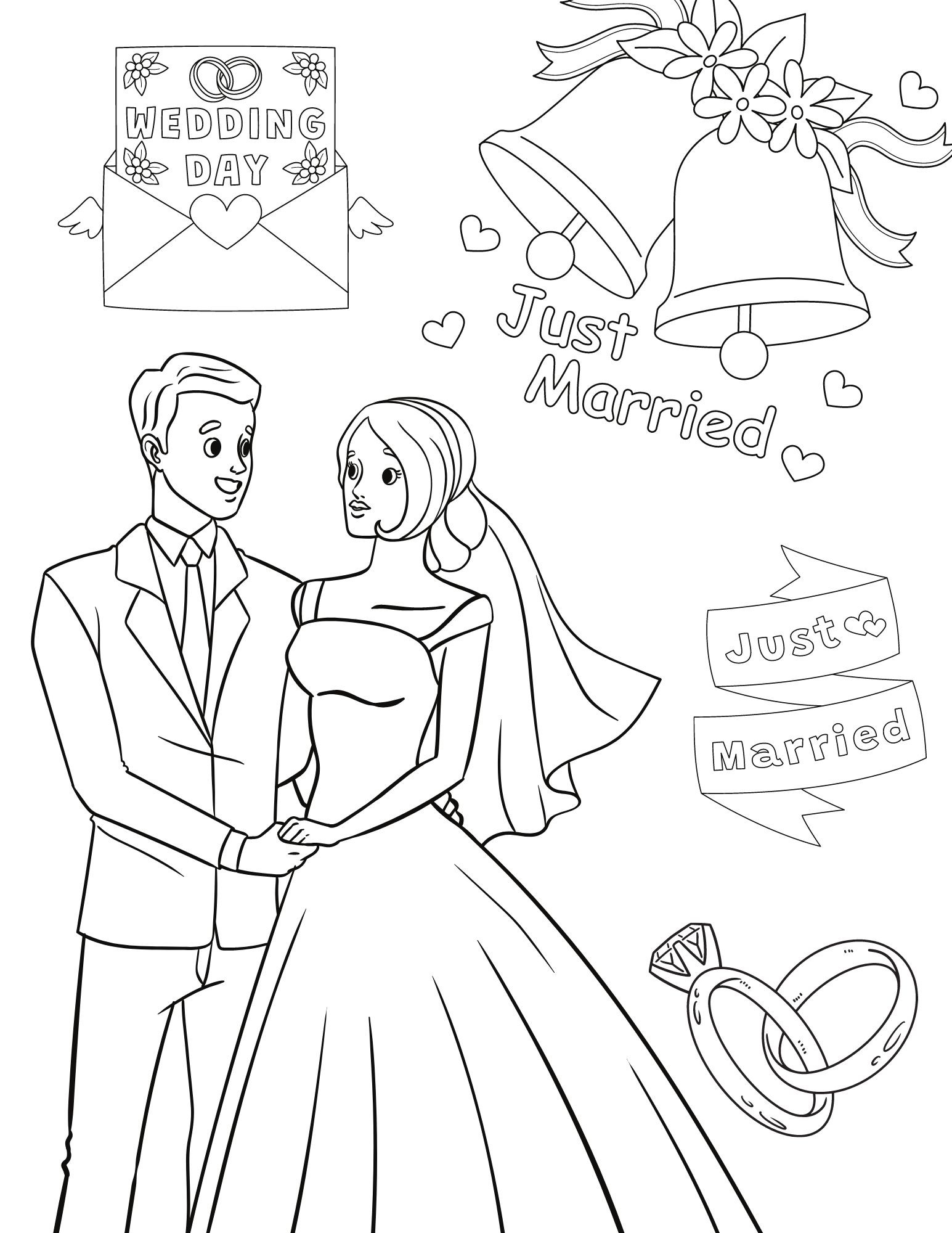 Printable Wedding Coloring Book Pages A Fun And Creative Way To 