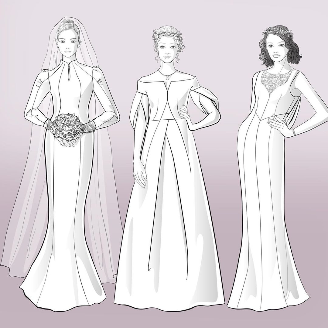 Printable Wedding Dress Patterns Pattern Stencils