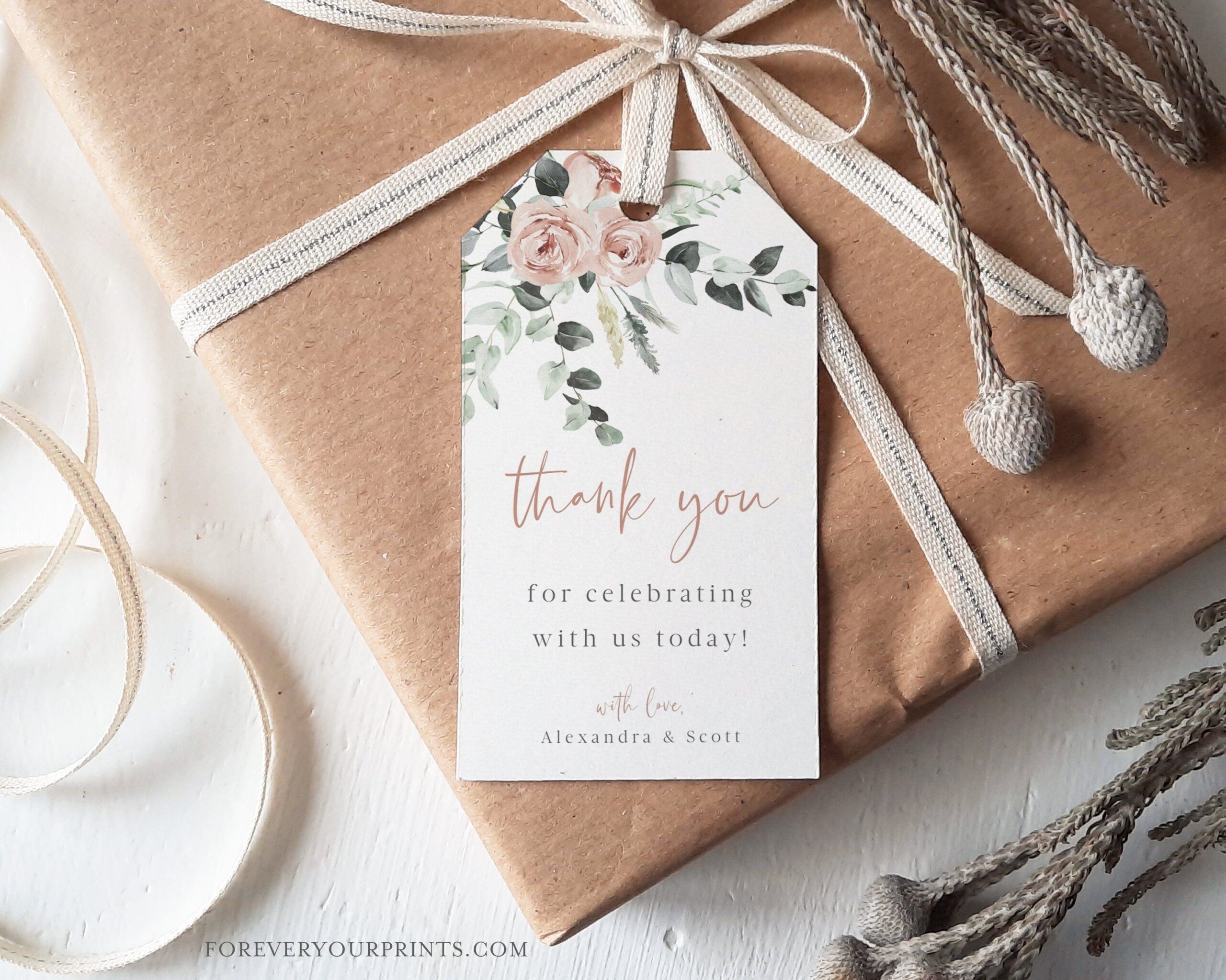 Printable Wedding Favor Tags Thank You Gift Tags Minimalist Bridal Shower Favor Wedding Thank You Tags Editable Text DIY Etsy Australia