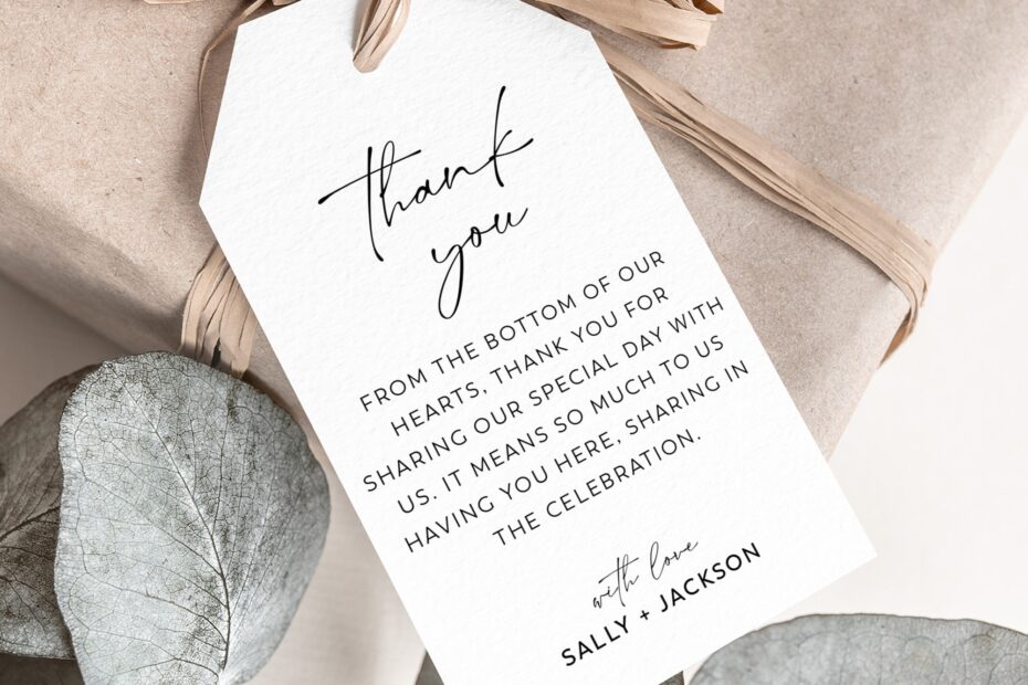 Printable Wedding Favor Tags Thank You Wedding Tags Minimalist Wedding Favour Tag Template Printable Wedding Tags Bonbonniere Sally Etsy