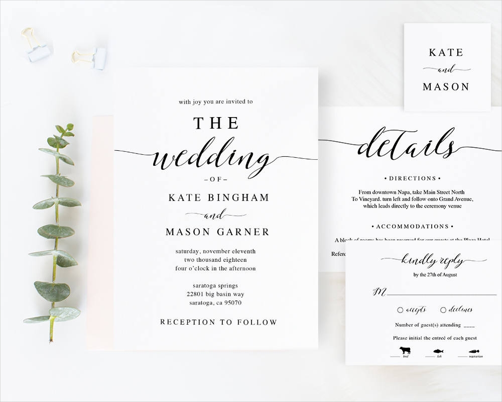 Printable Wedding Invitation 16 Examples Format Pdf Examples