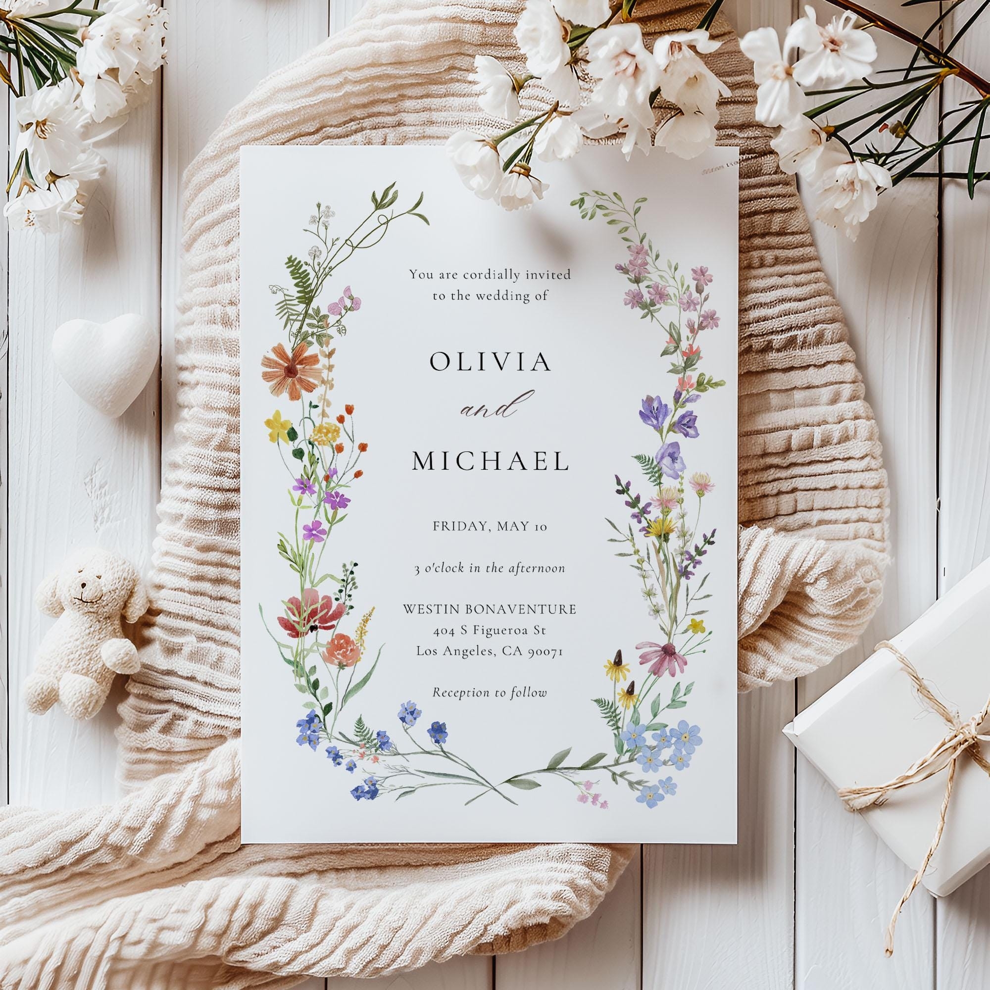 Printable Wedding Invitation Etsy