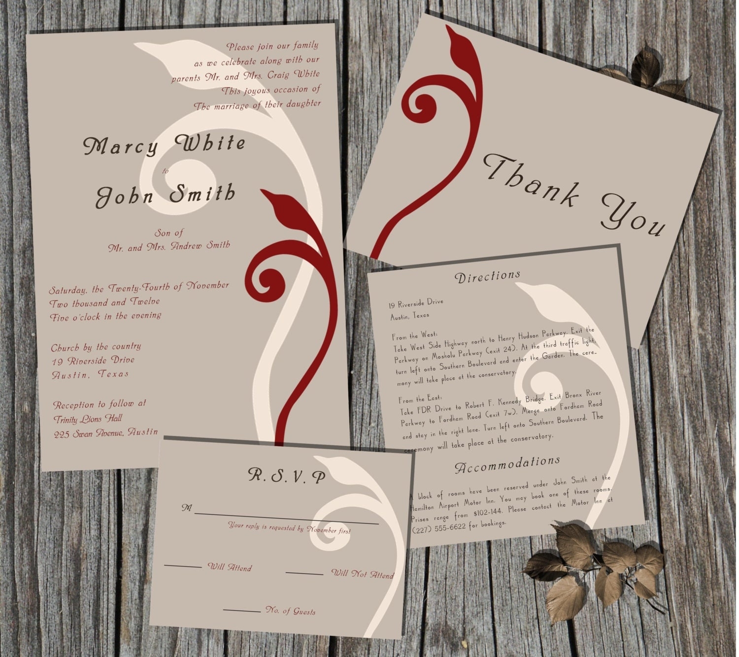 Printable Wedding Invitation Kits