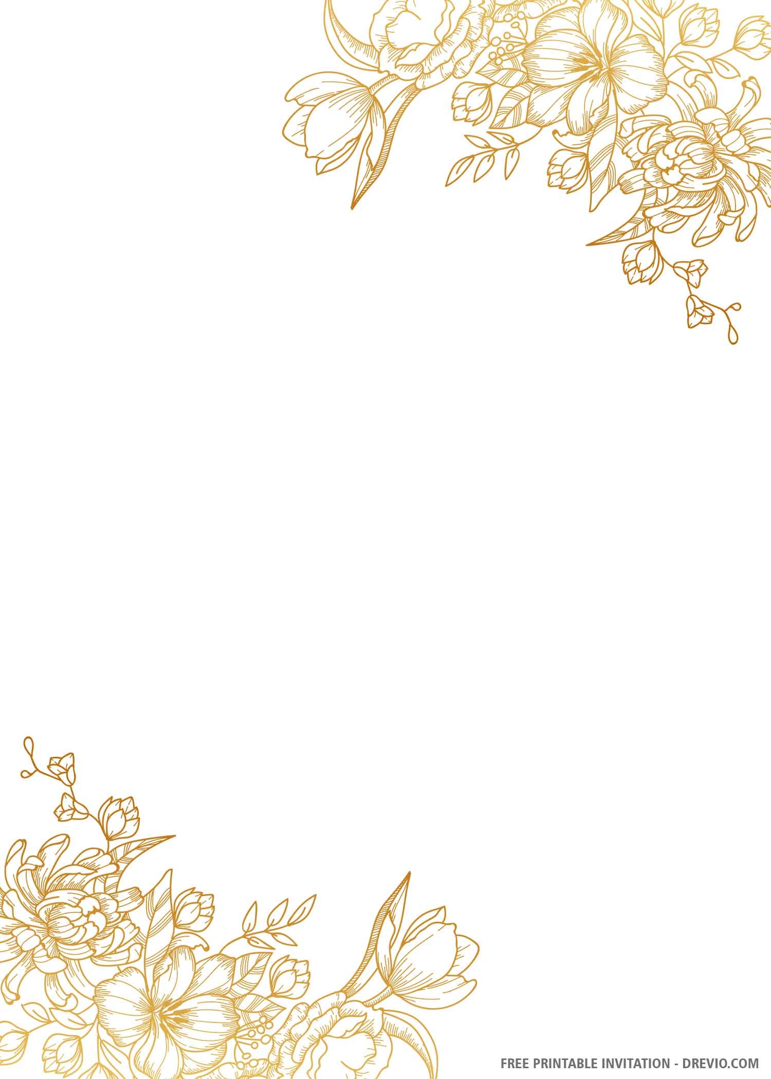 Printable Wedding Invitation Templates