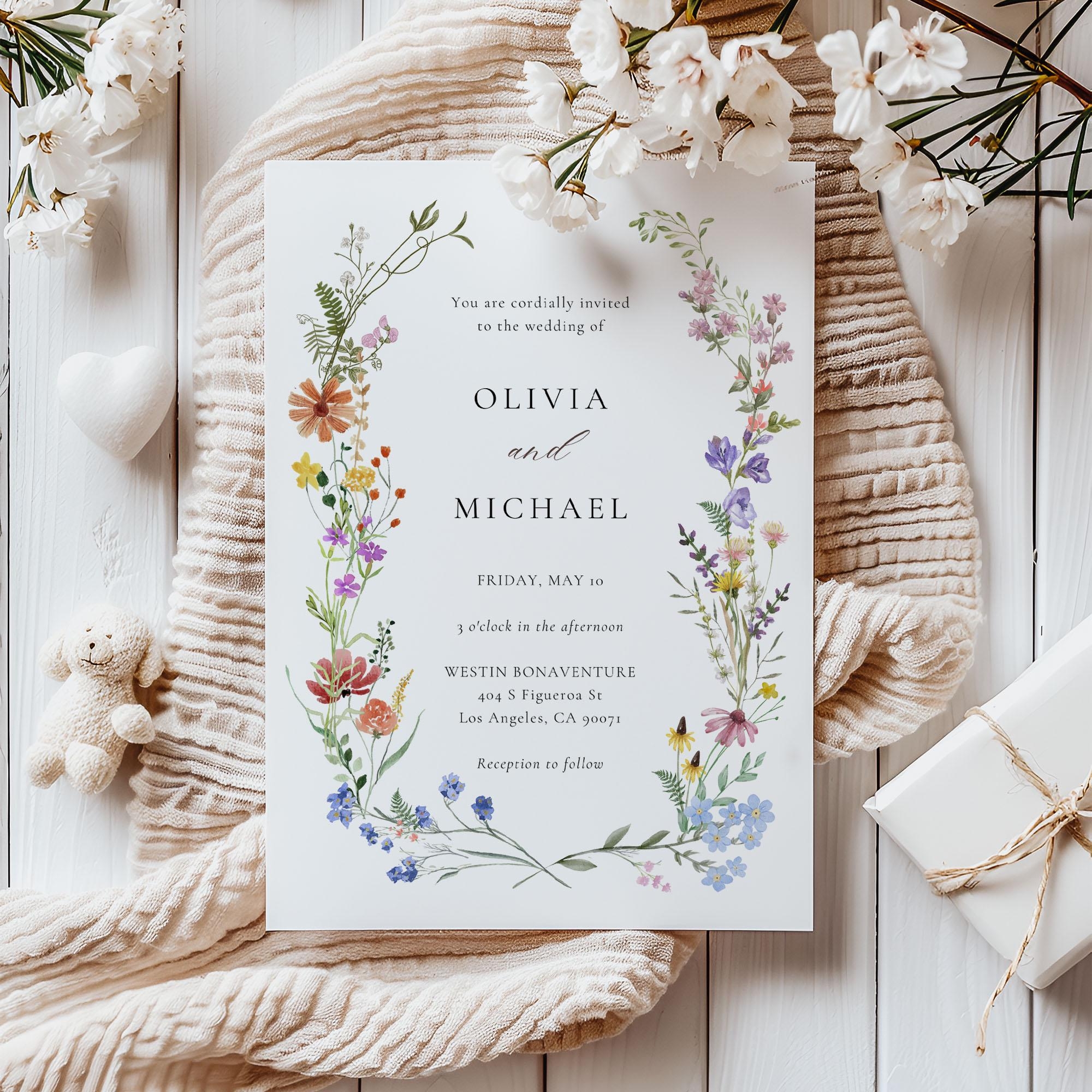 Printable Wedding Invitations Etsy