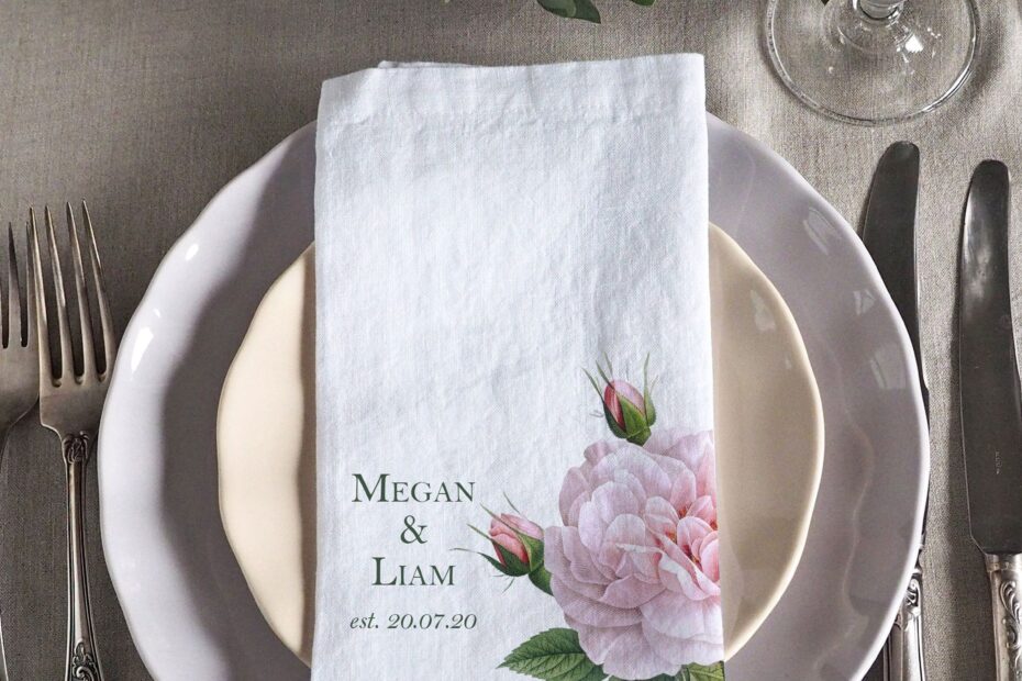 Printable Wedding Napkins