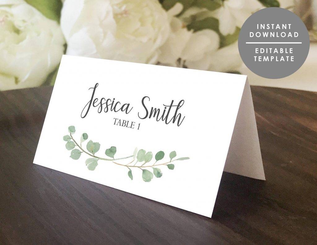 Printable Wedding Place Cards