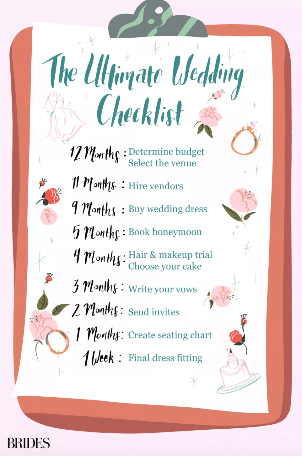 Printable Wedding Planning Checklist