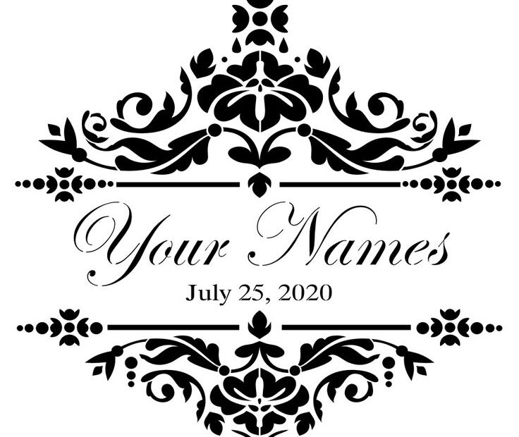 Printable Wedding Stencils