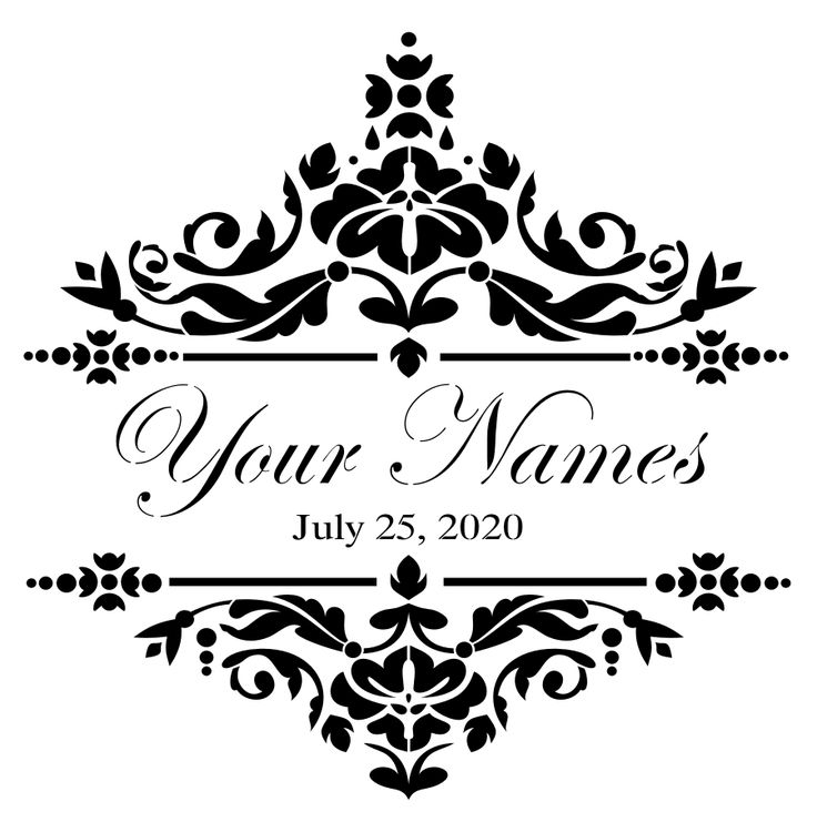 Printable Wedding Stencils