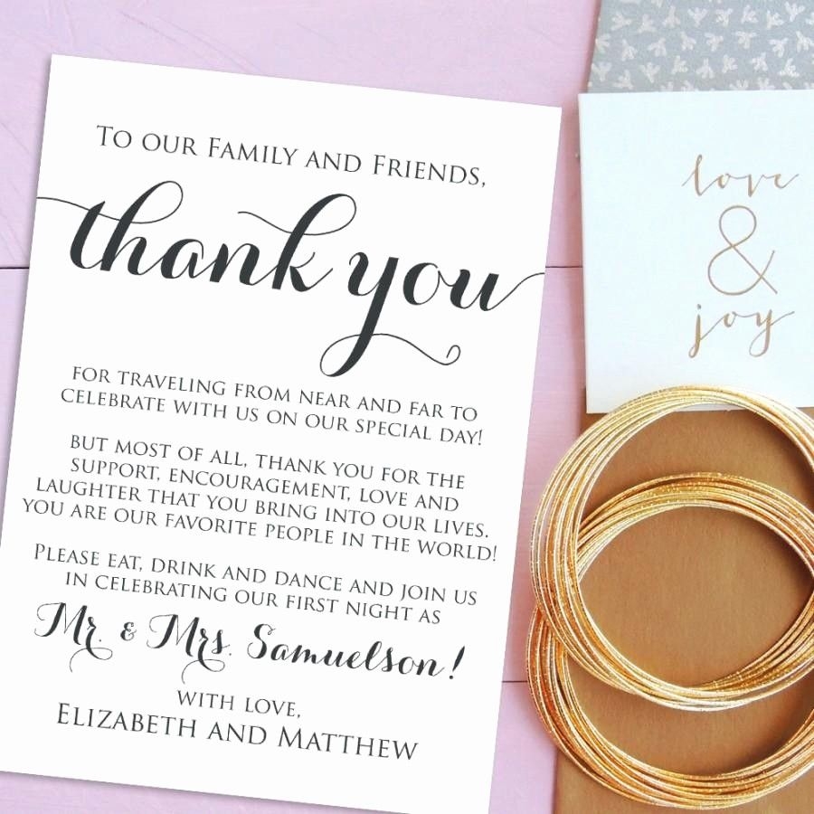 Printable Wedding Thank You Cards