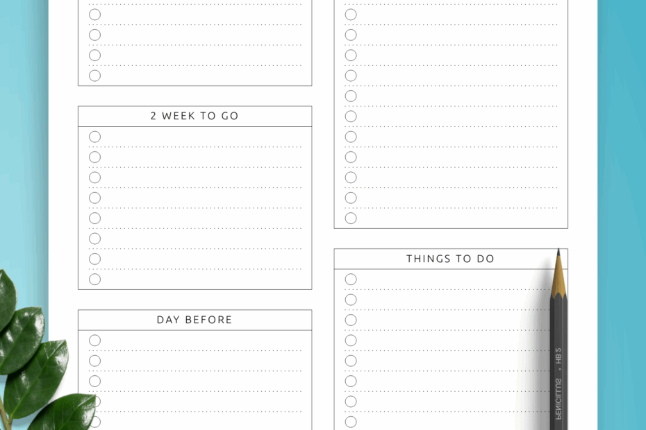Printable Wedding To Do List Template Printable Templates