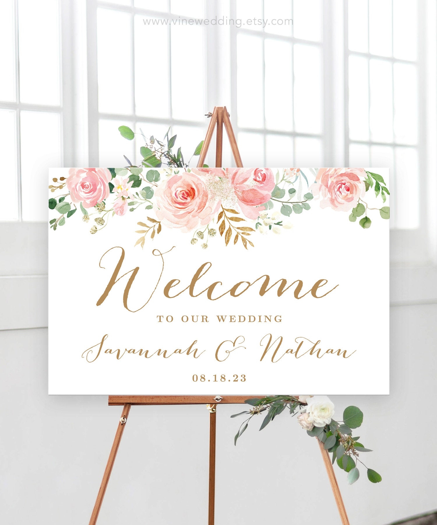 Printable Wedding Welcome Sign