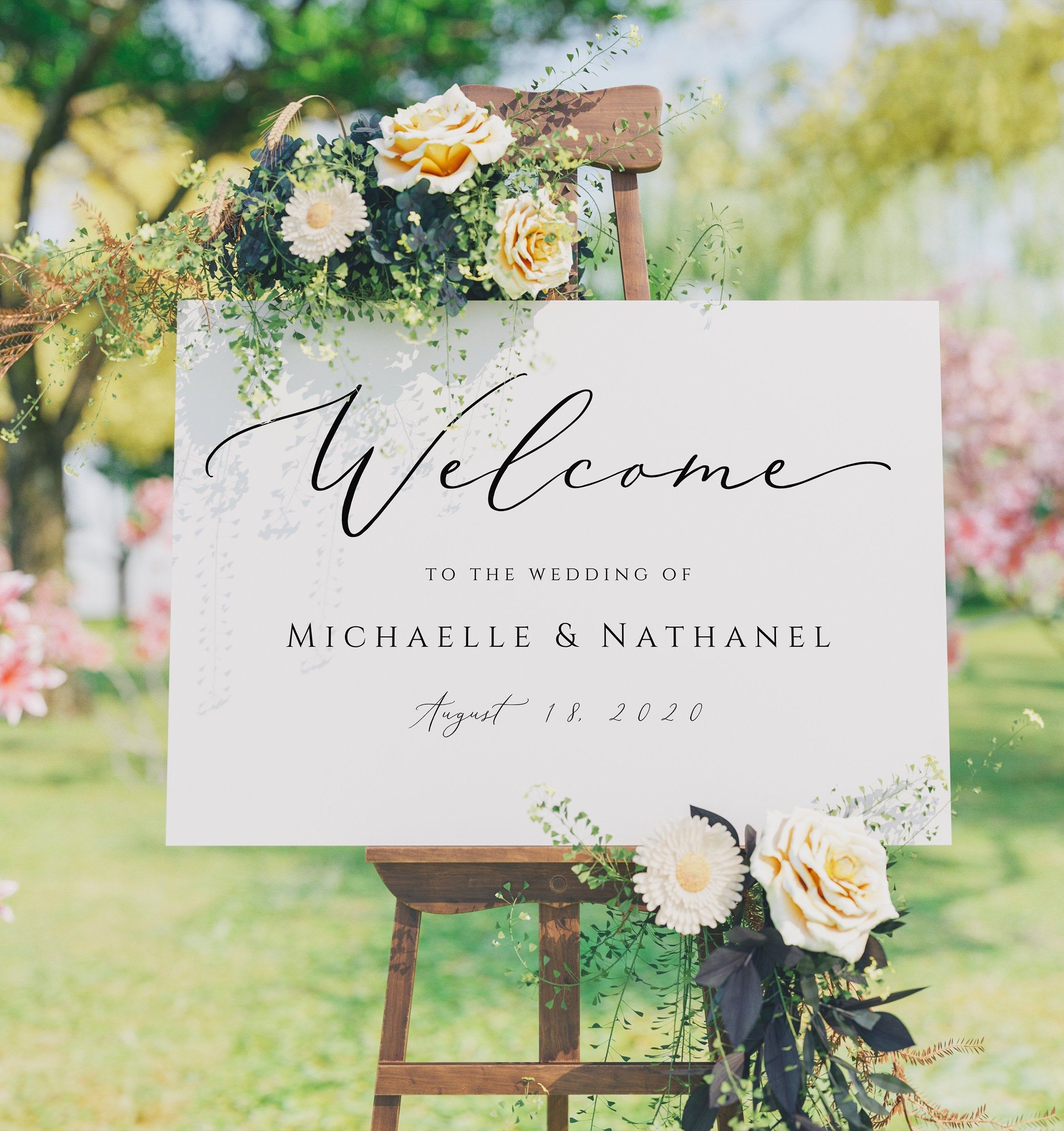 Printable Wedding Welcome Sign Printable Word Searches