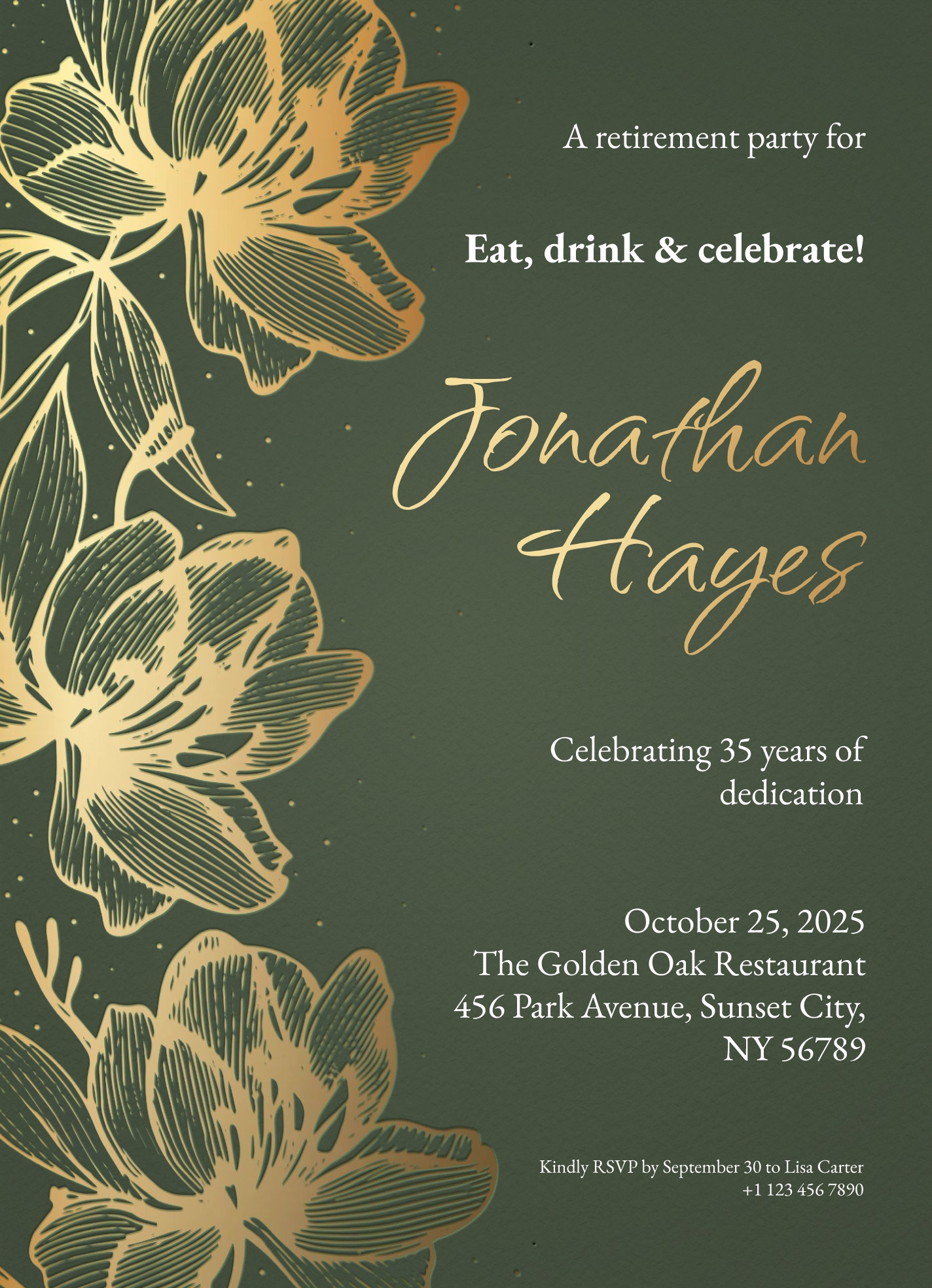 Retirement Party Invitation Free Google Docs Template Gdoc io