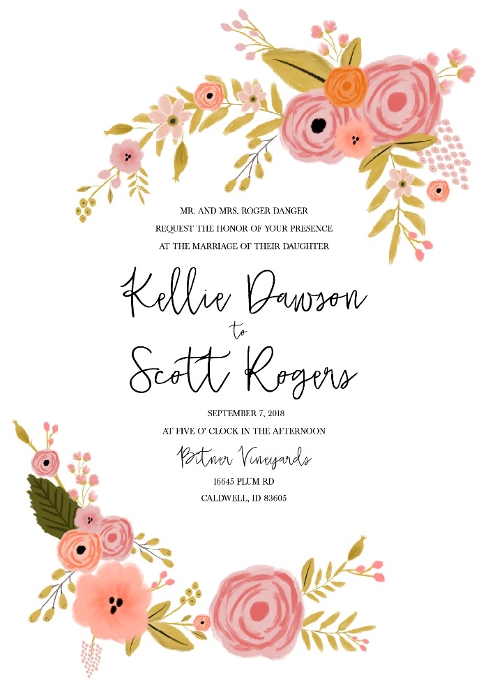 Romantic Botanical Free Printable Wedding Invitation Suite Weddingchicks