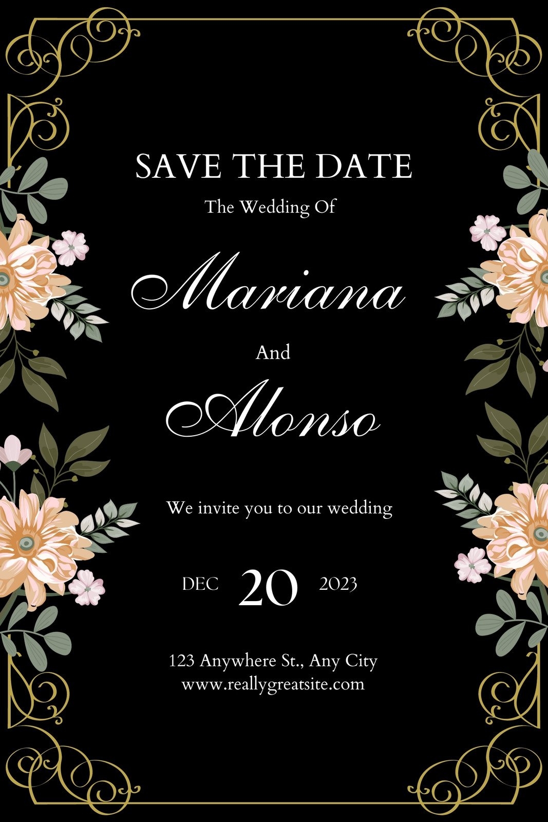 Save The Date Design Page Free Save The Date Card Templates To Edit And Print Canva