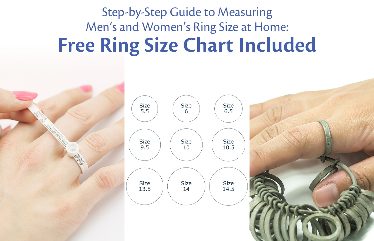 Step by Step Guide To Measuring Men s And Women s Ring Size At 