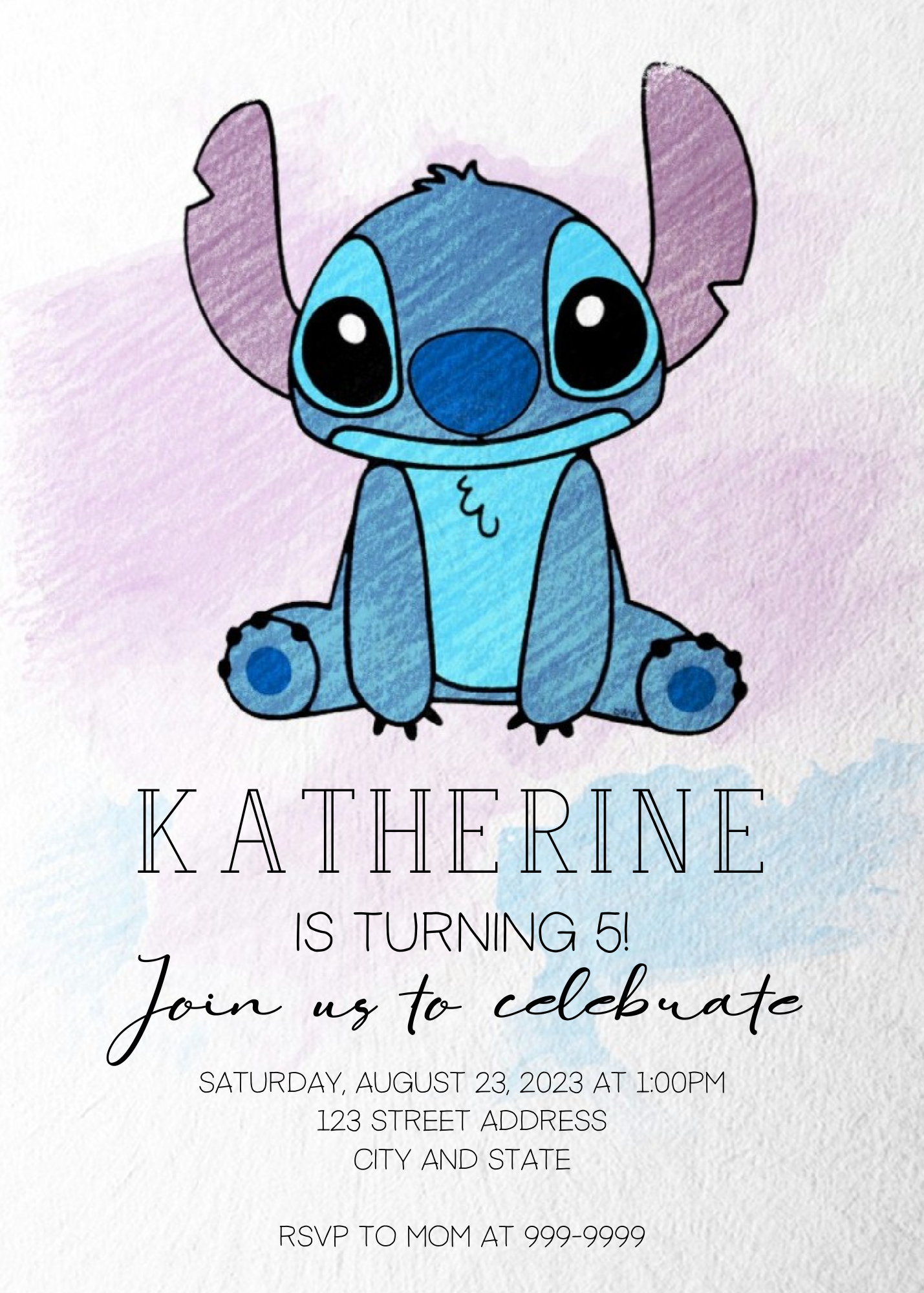 Stitch Birthday Invitation Template Canva 3 Payhip