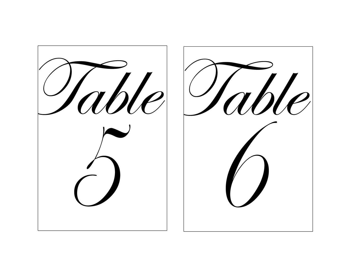 Table Number Template At Geturiahblog Blog