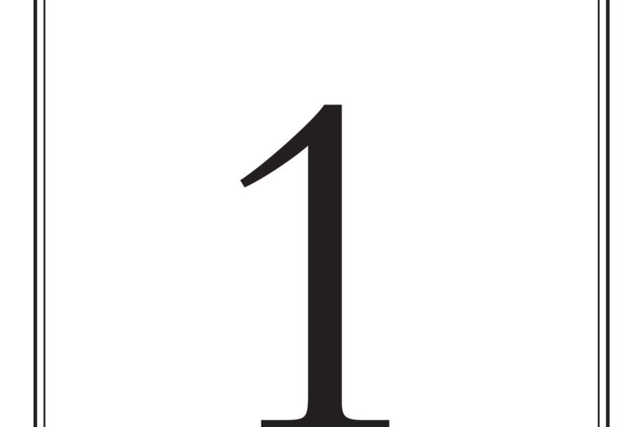 Table Numbers Printable Pdf Free
