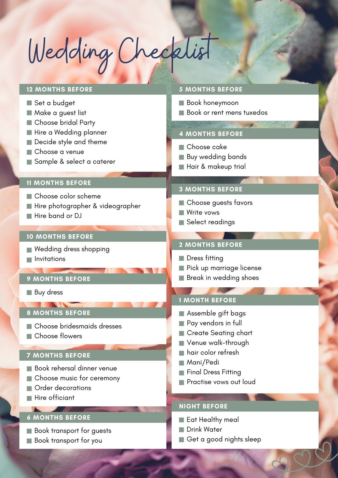 The Best Wedding Checklist Comprehensive Planner For Your Perfect 