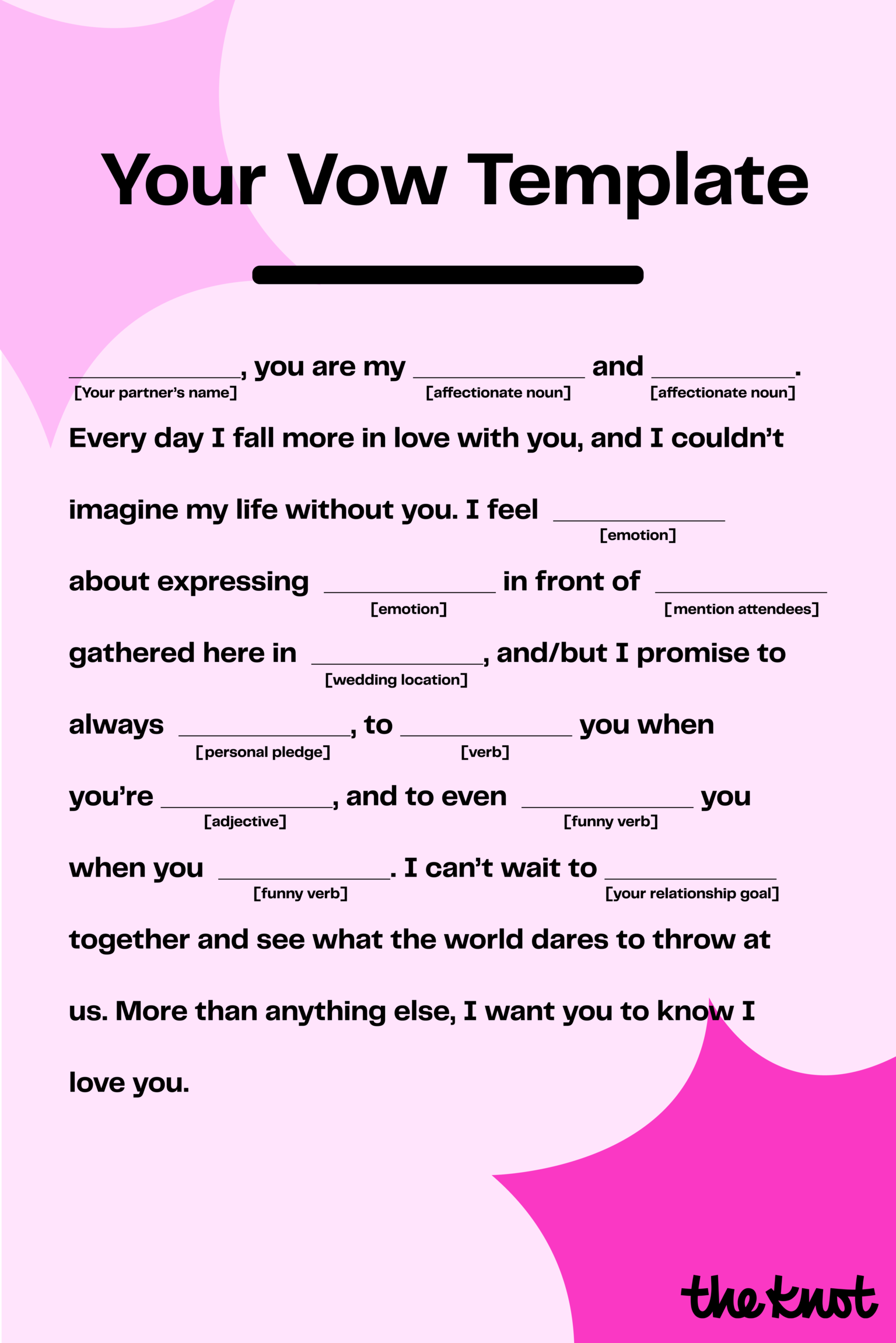 The Ultimate Wedding Vows Template For Your Big Day Wedding Vows 