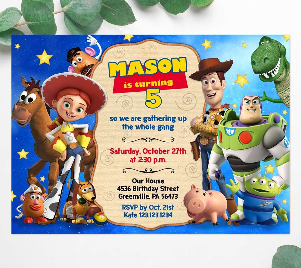 Toy Story Invitation Edit Yourself Online Now