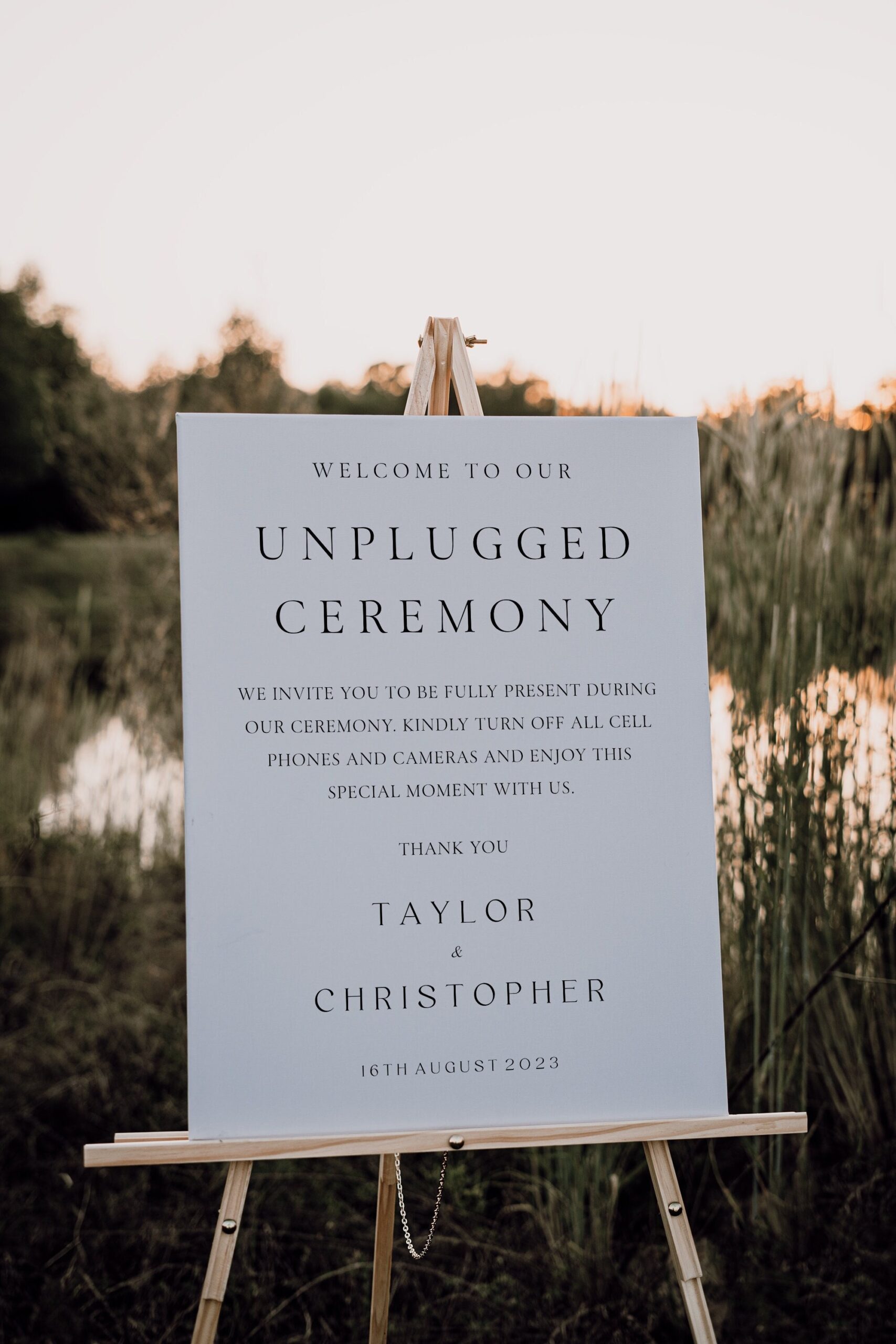 Unplugged Ceremony Sign Printable Unplugged Wedding Sign Etsy