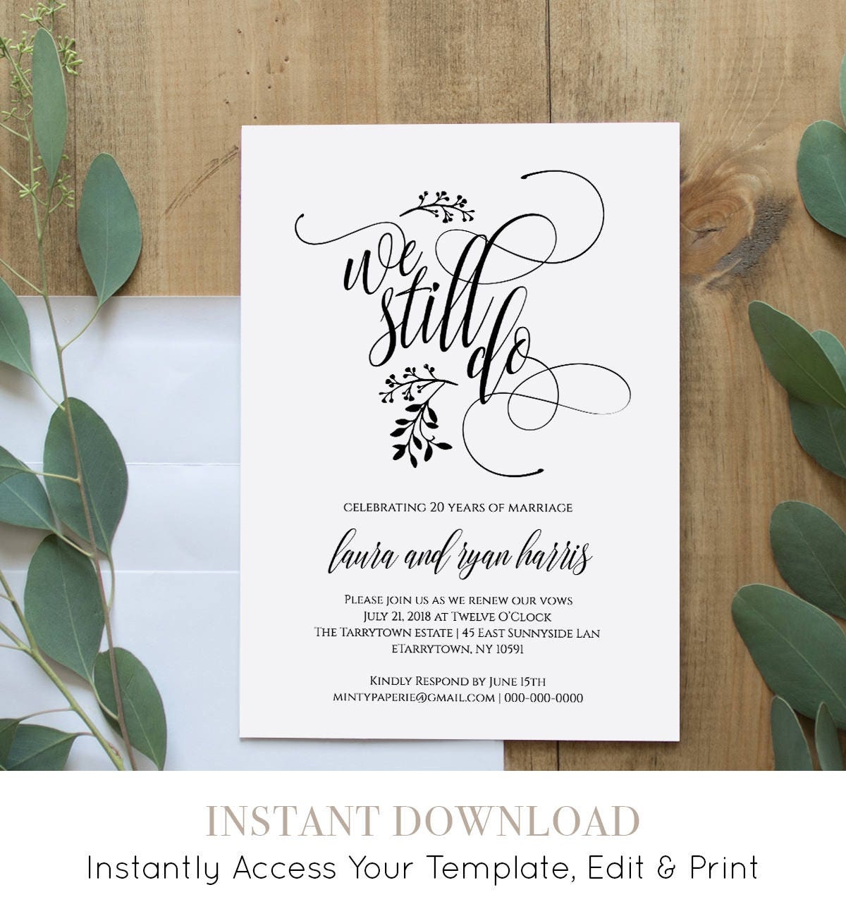 Vow Renewal Invitations Templates Free Free Printable