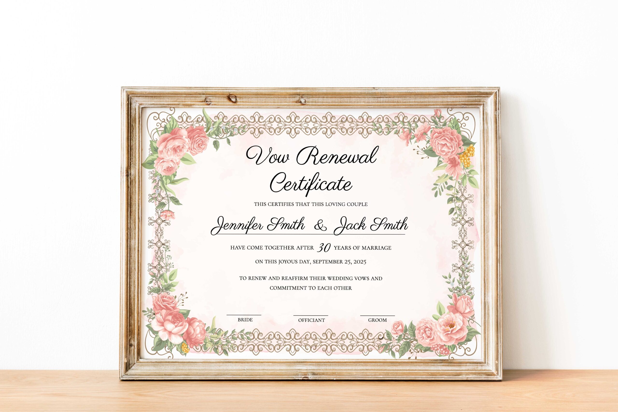 Vows Renewal Certificate Editable Vows Template Wedding Vow Template Printable Vows Template Elegant Wedding Certificate Instant Download Grotemarkt Editable Templates