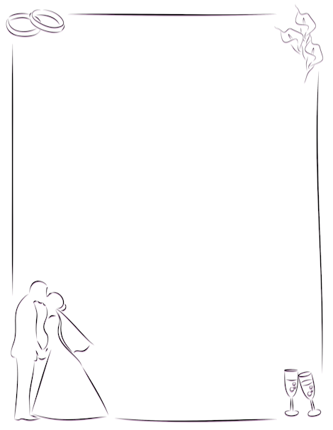 Wedding Border Clip Art And Vector Graphics
