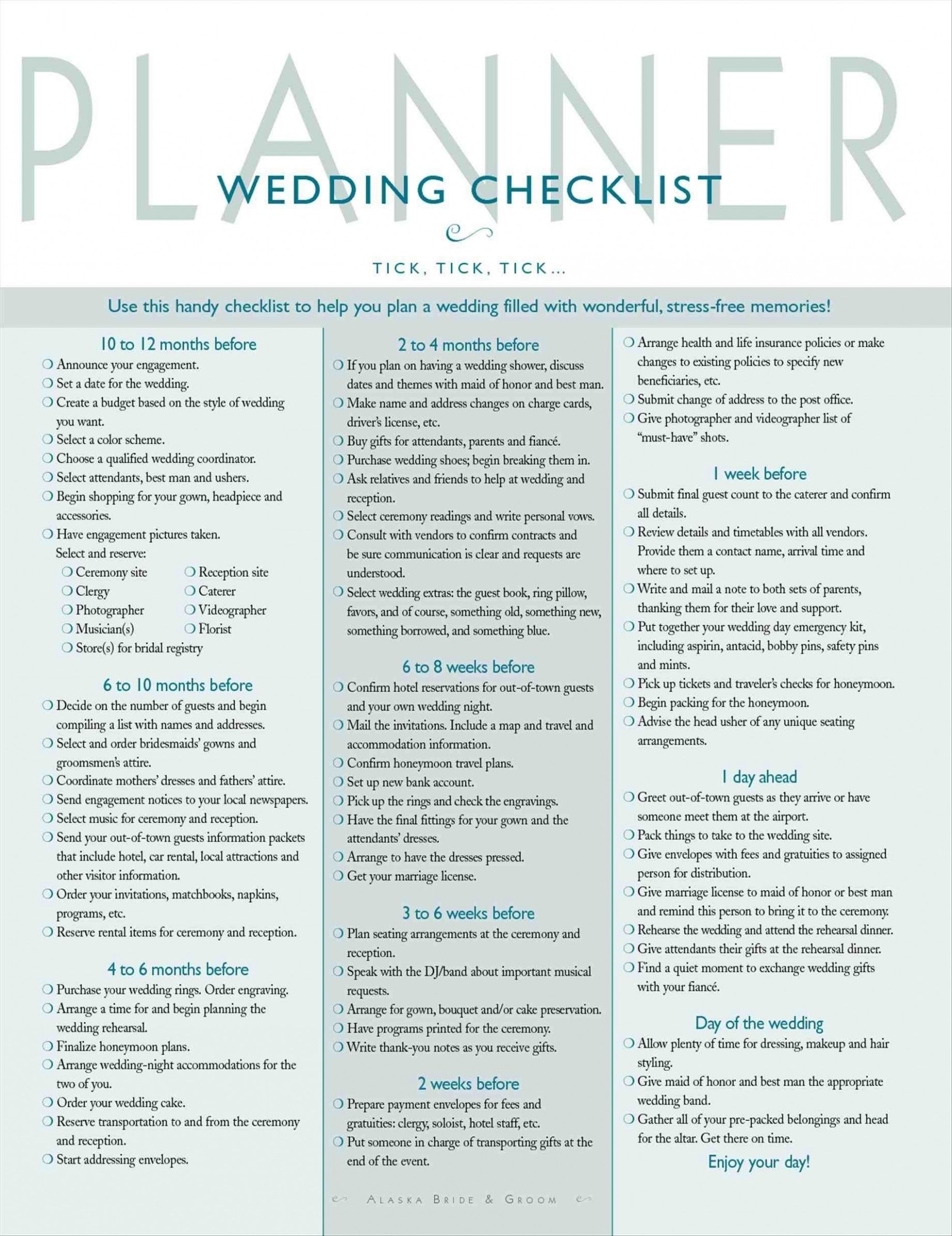 Wedding Checklist The Knot Brides Wedding Planner Checklist Wedding 