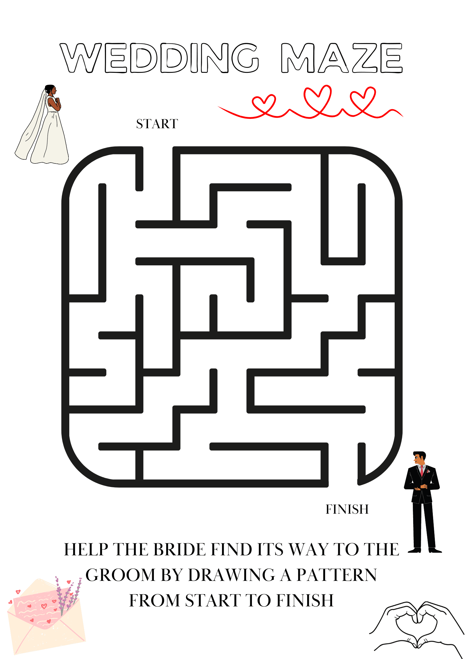 WEDDING COLORING AND ACTIVITY BOOK By Rainjumawan Raket PH