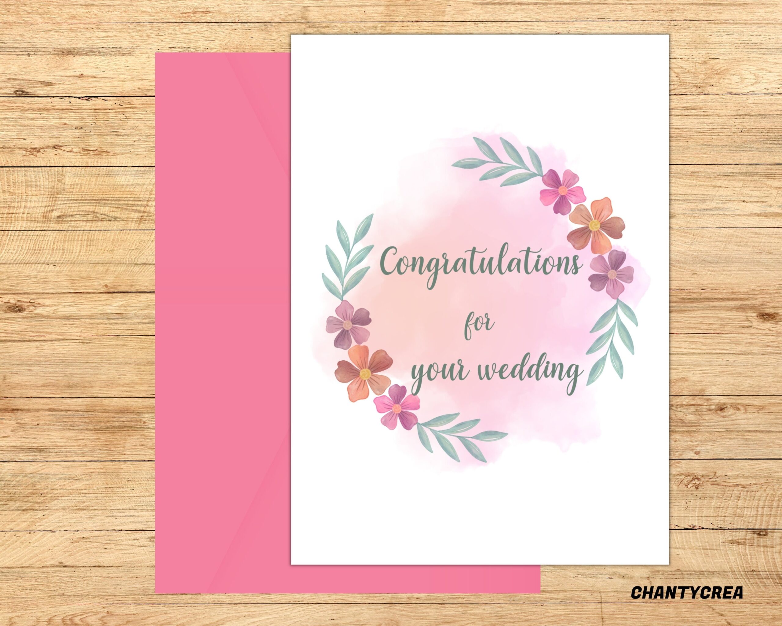 Wedding Congratulations Greeting Cards Printable