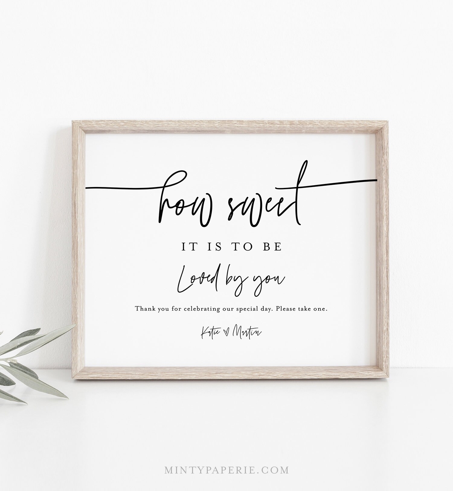 Wedding Favors Sign Sweet Treat Favor How Sweet It Is Sign 100 